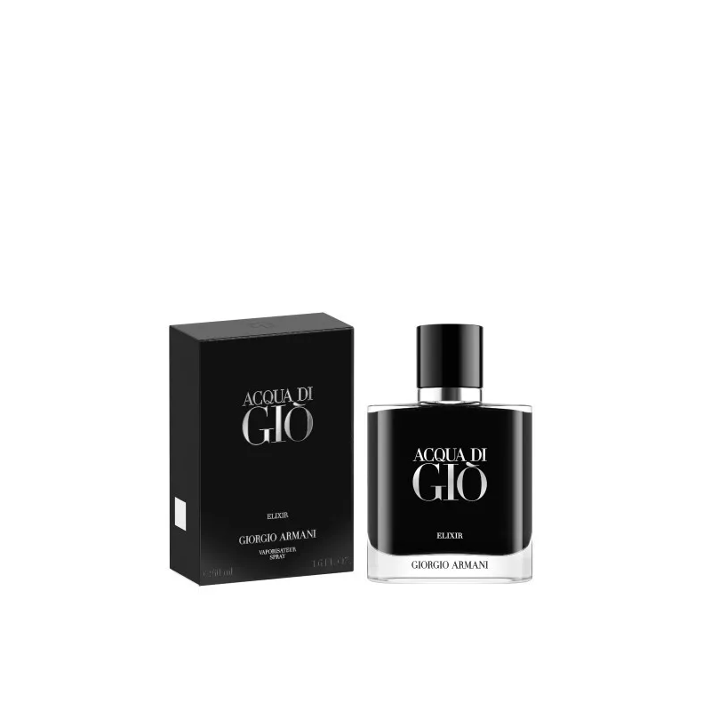 "Armani Acqua Di Giò Elixir: An intense, deep, woody aquatic." "Armani Acqua Di Giò Elixir: An intense, deep, woody aquatic."