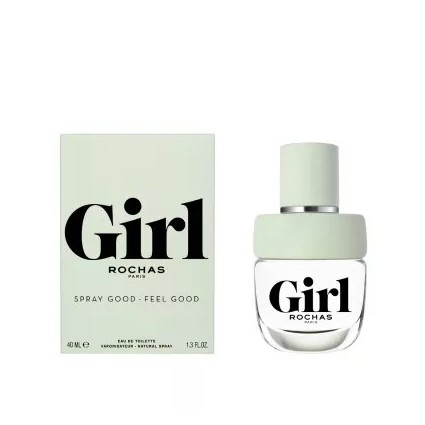 "Rochas Girl: A joyful, fresh, and modern floral-woody fragrance."