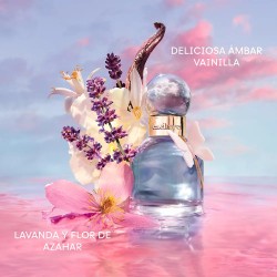 "Cacharel Ella Ella Fora Azzura perfume bottle blue gradient"