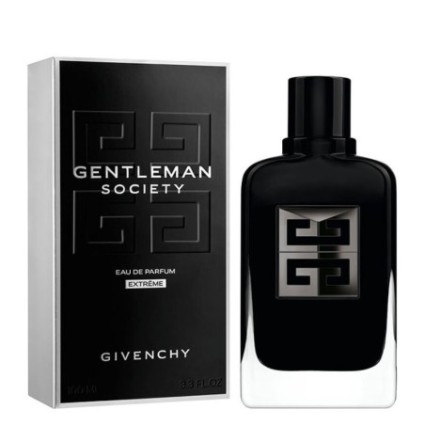 "Givenchy Gentleman Society Extreme: An intense, dark, and sophisticated woody-spicy fragrance for men."
