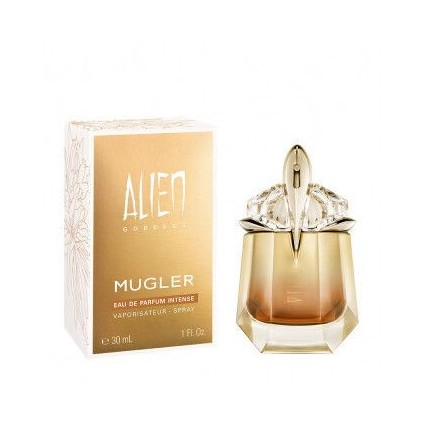 "Mugler Alien Goddess Intense: A warm, vanilla, jasmine, solar."