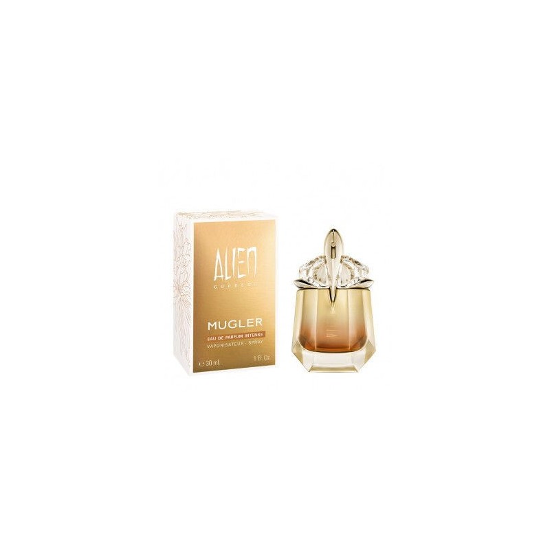 "Mugler Alien Goddess Intense: A warm, vanilla, jasmine, solar." "Mugler Alien Goddess Intense: A warm, vanilla, jasmine, solar."