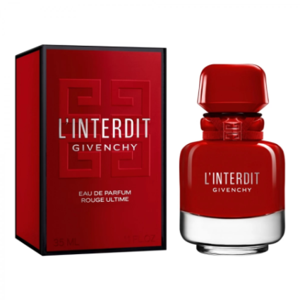 "Givenchy L'Interdit Rouge Ultime: A captivating, spicy floral."