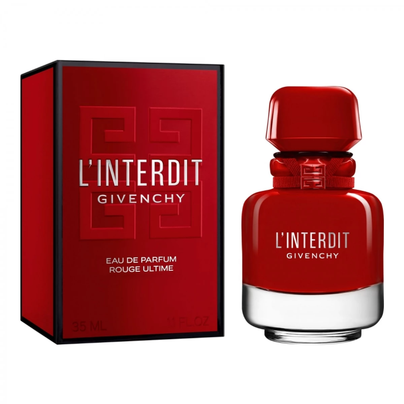 "Givenchy L'Interdit Rouge Ultime: A captivating, spicy floral." "Givenchy L'Interdit Rouge Ultime: A captivating, spicy floral."