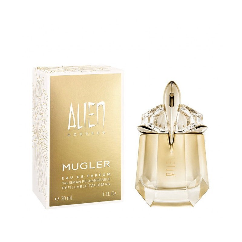 "Mugler Alien Goddess: A sunny, vanilla, bergamot, floral." "Mugler Alien Goddess: A sunny, vanilla, bergamot, floral."