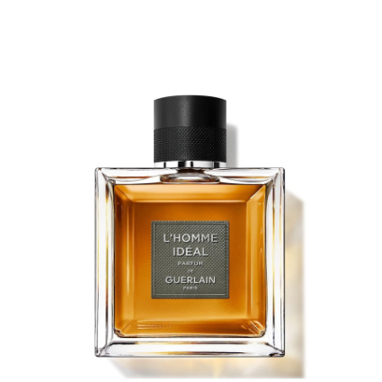 "Guerlain L'Homme Idéal Parfum: A sophisticated, intense, woody ambery scent."
