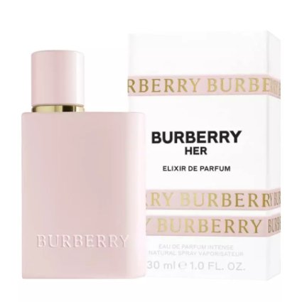 "Burberry Her Elixir: A rich, creamy, fruity gourmand."