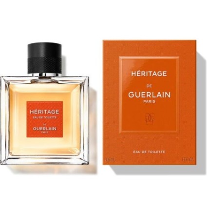 "Guerlain Heritage EDT: A classic, refined, and woody spicy scent for men."