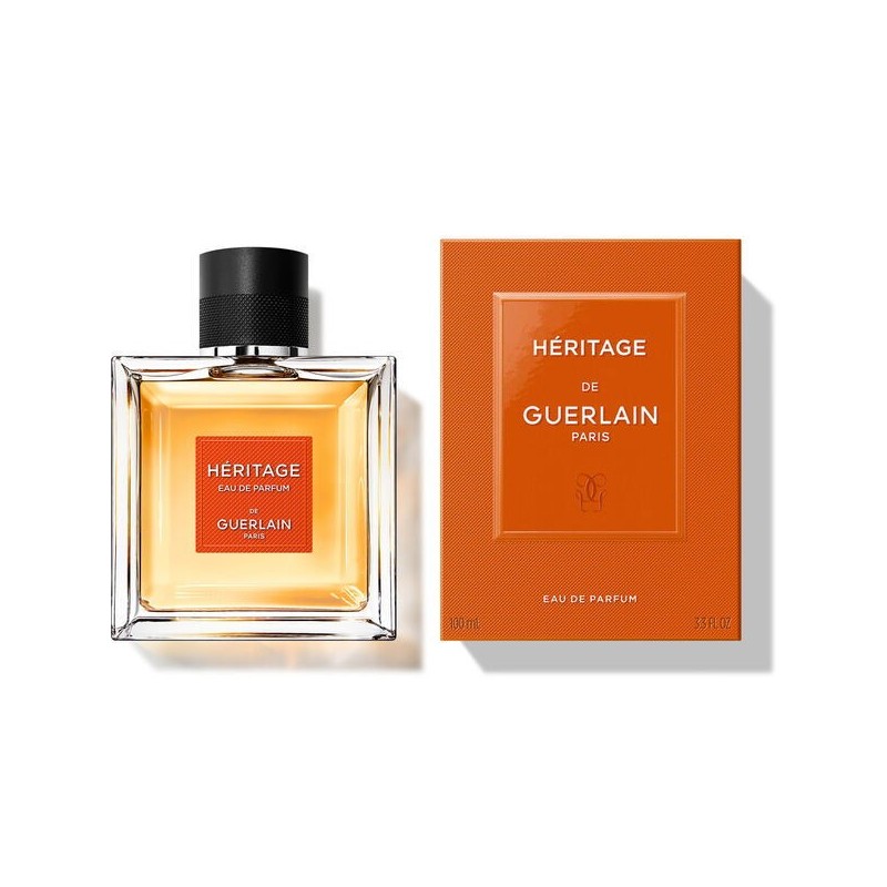 "Guerlain Heritage EDP: A rich, warm, and sophisticated oriental woody scent for men." "Guerlain Heritage EDP: A rich, warm, and sophisticated oriental woody scent for men."