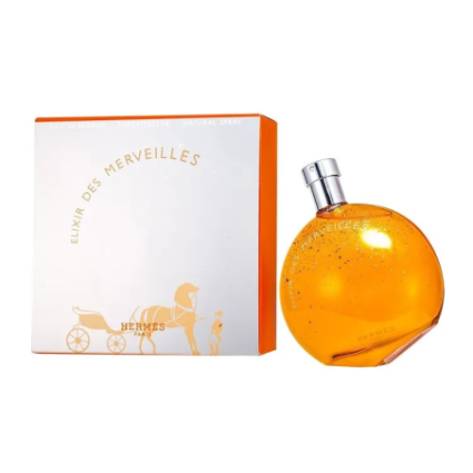 "Hermès Elixir des Merveilles: A warm, amber, woody, resinous scent."
