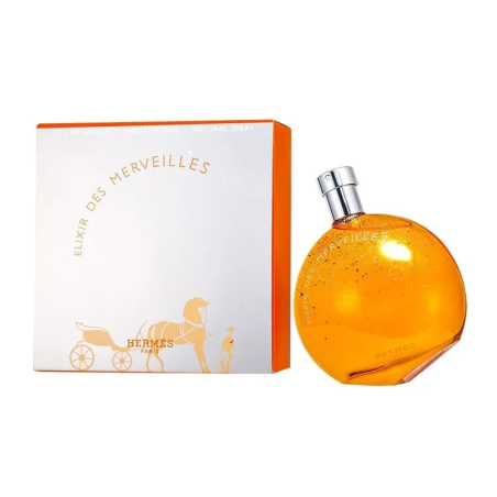 "Hermès Elixir des Merveilles: A warm, amber, woody, resinous scent."
