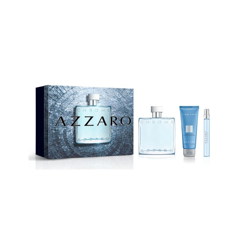 Azzaro Chrome Eau de Toilette Gift Set 100 ml