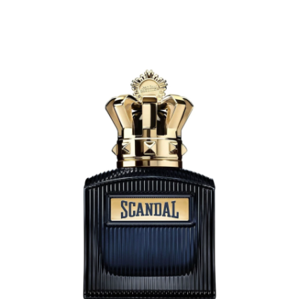 "JPG Scandal Pour Homme Intense: A warm, ambery, woody caramel."