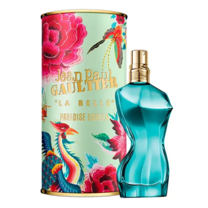 "JPG La Belle Paradise Garden: An exotic, tropical, ambery floral."
