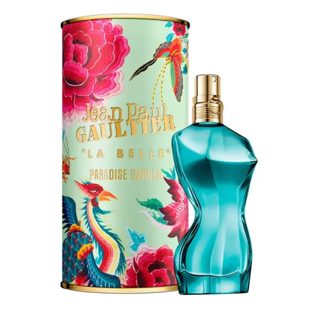 "JPG La Belle Paradise Garden: An exotic, tropical, ambery floral."