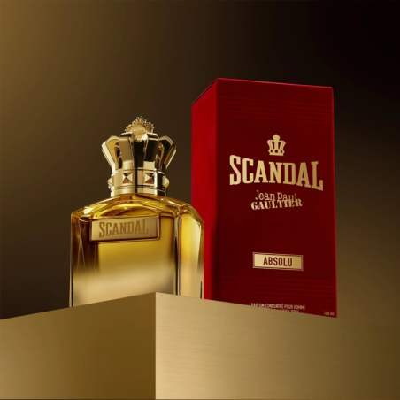 "JPG Scandal Pour Homme Absolu: An intense, woody gourmand."