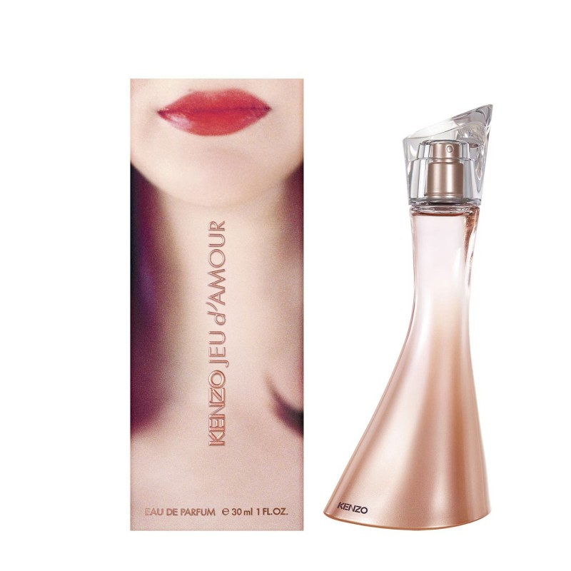 "Kenzo Jeu d'Amour: A playful, fruity, floral, woody scent." "Kenzo Jeu d'Amour: A playful, fruity, floral, woody scent."