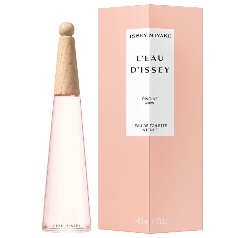 "Issey Miyake L'eau d'Issey Pivoine: A fresh, vibrant peony." "Issey Miyake L'eau d'Issey Pivoine: A fresh, vibrant peony."