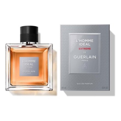 "Guerlain L'Homme Idéal Extrême: Warm, spicy, woody, almond."