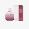 "Lacoste L12.12 Rose Intense: A vibrant, creamy, floral, bold."
