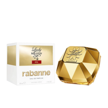 "Paco Rabanne Lady Million Royal: A bold, fruity, floral, woody."