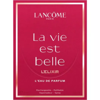 "Lancôme La Vie est Belle L'Elixir: Rich, intense, gourmand."