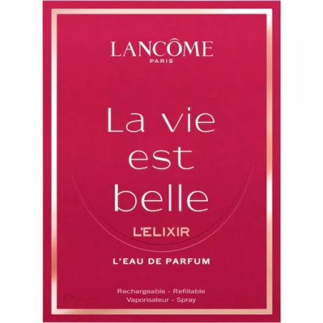 "Lancôme La Vie est Belle L'Elixir: Rich, intense, gourmand."