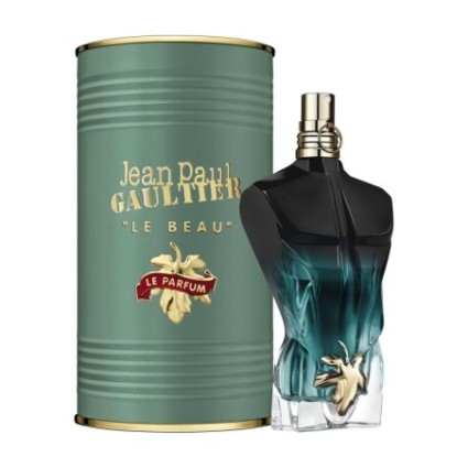 "JPG Le Beau Le Parfum: Intense, woody, coconut, amber."