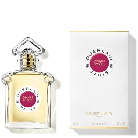 "Guerlain Champs Elysées: A cheerful, radiant, floral tribute."