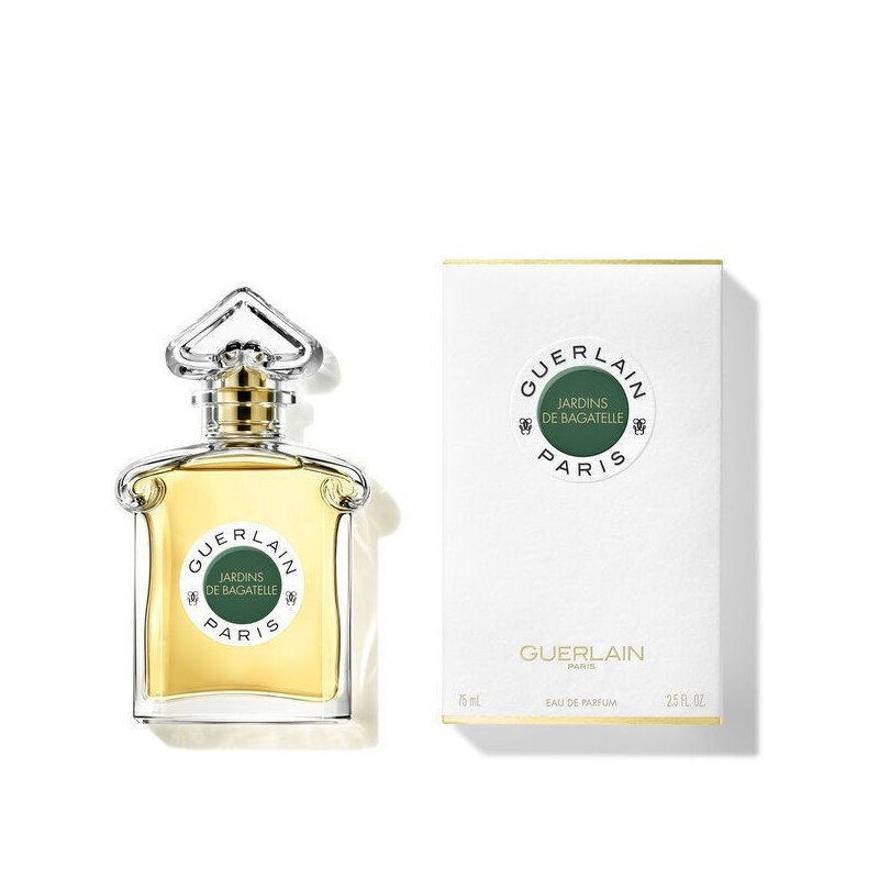 "Guerlain Jardins de Bagatelle EDP: An intense, radiant floral." "Guerlain Jardins de Bagatelle EDP: An intense, radiant floral."