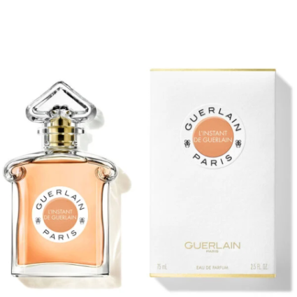 "Guerlain L'Instant Femme EDP: A luminous, floral, honey, amber."