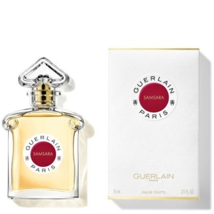 "Guerlain Samsara EDT: A lighter, airy, woody, floral essence."
