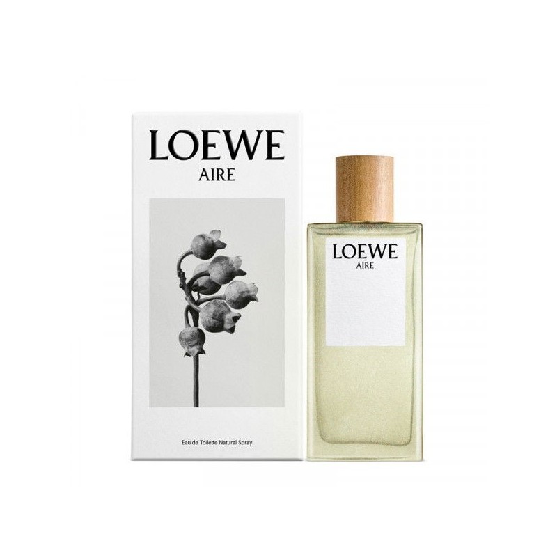 "Loewe Aire: A soft, fresh, green, floral, timeless elegance." "Loewe Aire: A soft, fresh, green, floral, timeless elegance."