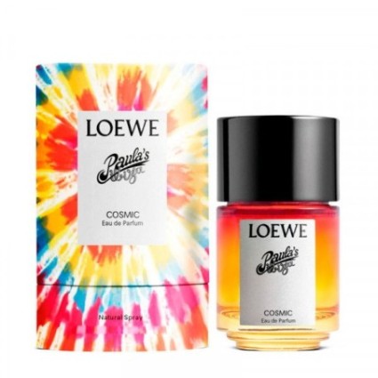 "Loewe Paula's Ibiza Cosmic: Fruity, aquatic, woody, vibrant, playful."