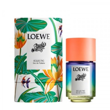 "Loewe Paula's Ibiza Eclectic: Floral, woody, gourmand, unique, cheerful."