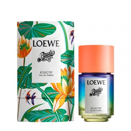 "Loewe Paula's Ibiza Eclectic: Floral, woody, gourmand, unique, cheerful."
