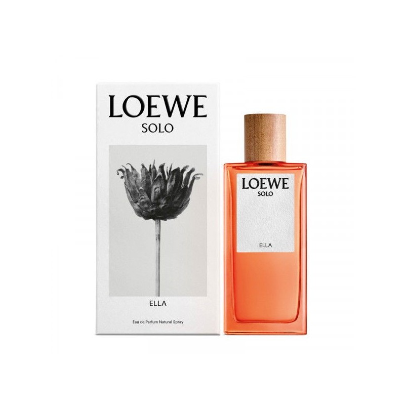 "Loewe Solo Ella: Fruity, floral, warm, unique, modern, harmonious." "Loewe Solo Ella: Fruity, floral, warm, unique, modern, harmonious."
