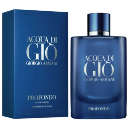 "Armani Acqua di Gio Profondo EDP: A deep, aquatic, mineral, fresh."
