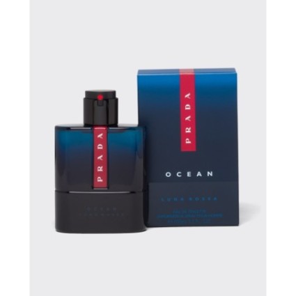 "Prada Luna Rossa Ocean: A fresh, aromatic, marine, woody."