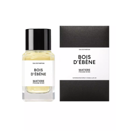 "Matière Première Bois d'Ebène: A dark, woody, amber, rich."