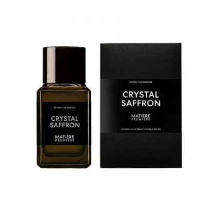"Matière Première Crystal Saffron Extrait: Pure, luminous saffron."