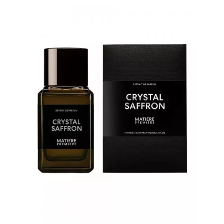 "Matière Première Crystal Saffron Extrait: Pure, luminous saffron."