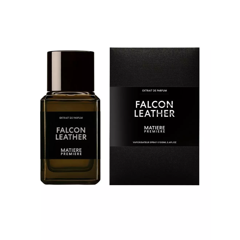 "Matière Première Falcon Leather Extrait: Deep, intense, leather." "Matière Première Falcon Leather Extrait: Deep, intense, leather."