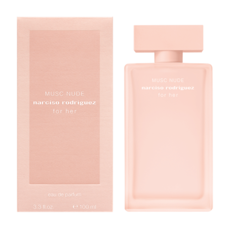 "Narciso For Her Musc Nude: A soft, delicate, rosy, warm musk."