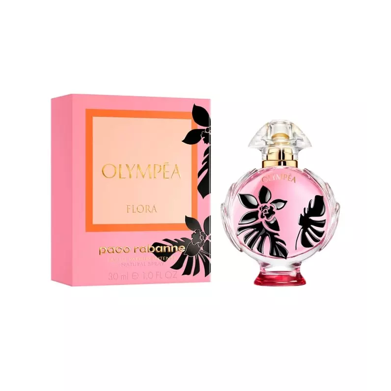 "Paco Rabanne Olympéa Flora: A vibrant, rosy, blackcurrant floral." "Paco Rabanne Olympéa Flora: A vibrant, rosy, blackcurrant floral."