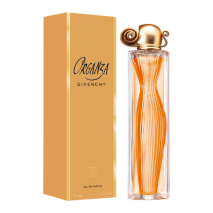 "Givenchy Organza: A classic, opulent, white floral, vanilla."
