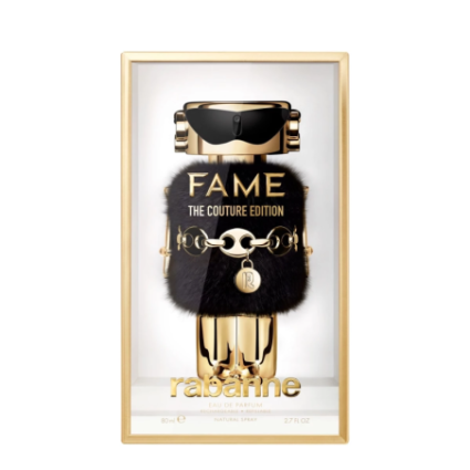 "Paco Rabanne Fame Couture: A playful, fruity, jasmine, mango."