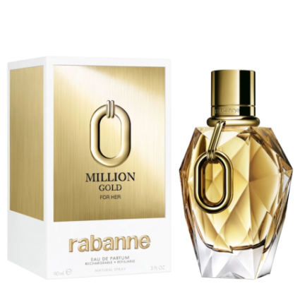 "Paco Rabanne Million Gold for Her: A bold, sweet, floral, honey."