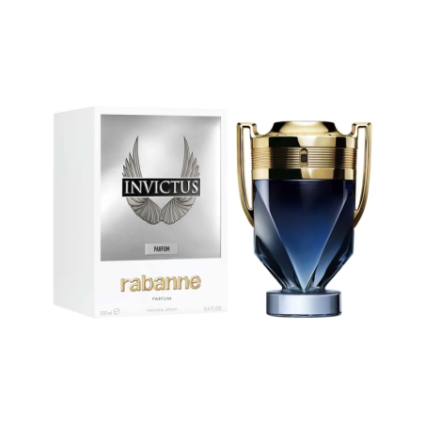 "Paco Rabanne Invictus Parfum: A powerful, woody, marine, amber."