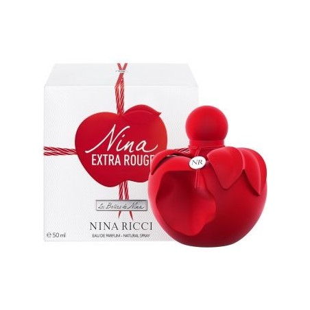 "Nina Ricci Rouge Extra: A vibrant, fruity, caramel, floral."